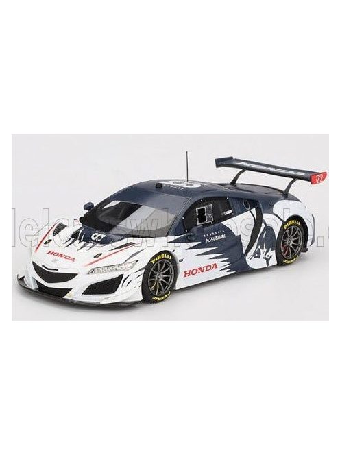 TrueScale - HONDA NSX GT3 EVO TEAM ALPHA TAURI N 0 RED BULL FORMULA NURBURGRING 2023 YUKI TSUNODA WHITE BLUE