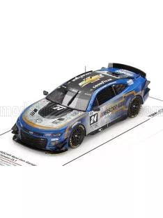   TrueScale - CHEVROLET CAMARO ZL1 5.9L V8 TEAM HENDRICK MOTOTRSPORTS N 24 24h LE MANS 2023 ( AFTER RACE WEATHERED VERSION ) JENSON BUTTON - JIMMIE JOHNSON - MIKE ROCKENFELLER BLUE SILVER GOLD