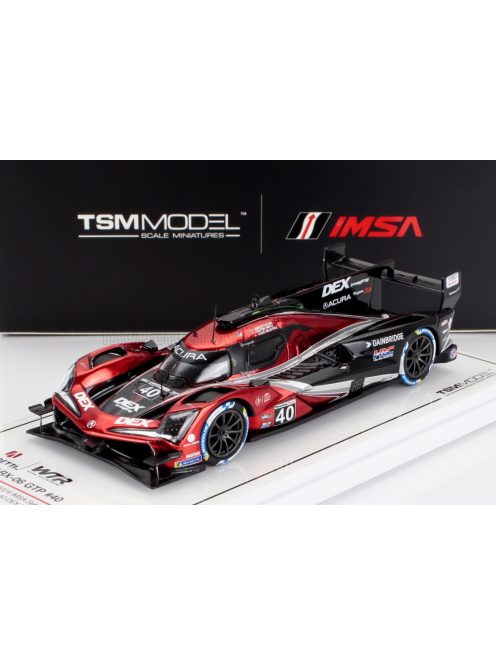 TrueScale - ACURA ARX-06 GTP 2.4L TWIN TURBO V6 TEAM WAYNE TAYLOR RACING ANDRETTI N 40 WINNER IMSA 12h SEBRING 2024 LOUIS DELETRAZ - COLTON HERTA - JORDAN TAYLOR RED MET BLACK