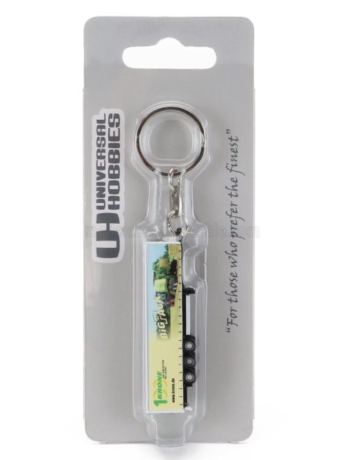 Universal Hobbies - TRAILER PORTACHIAVI - KEYRING RIMORCHIO TELONATO KRONE BIG-PACK FOR TRUCK - CM. 5.8 YELLOW GREEN