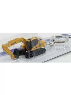   Universal Hobbies - KOMATSU PORTACHIAVI - KEYRING PC210LC HYBRID ESCAVATORE CINGOLATO - TRACTOR EXCAVATOR YELLOW BLACK