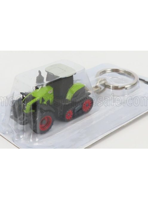 Universal Hobbies - CLAAS PORTACHIAVI - KEYRING AXION 960 TRACTOR CINGOLATO 2016 GREEN BLACK