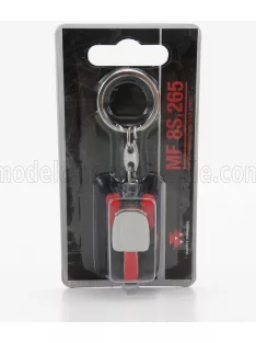   Universal Hobbies - MASSEY FERGUSON PORTACHIAVI - KEYRING MF 8S.265 TRACTOR 2018 RED GREY