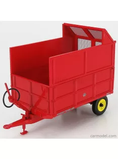   Universal Hobbies - Massey Ferguson Mf21 3.5 Ton Hydraulic Tipping Trailer Red