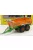 Universal Hobbies - Joskin Silo-Cargo Transktp 22/50 Open Trailer For Tractor 2004 Orange Green