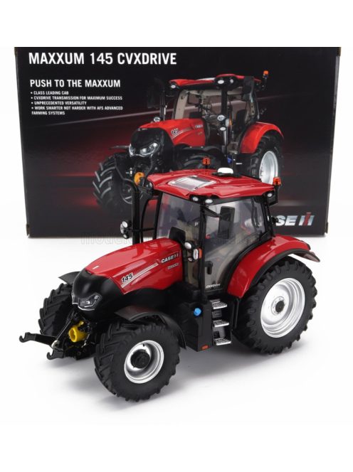 Universal Hobbies - CASE-IH MAXXUM 145 TRACTOR 2017 RED BLACK