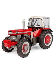   Universal Hobbies - MASSEY FERGUSON MF1080 4WD WITH PEKO CABINE TRACTOR 1969 RED WHITE