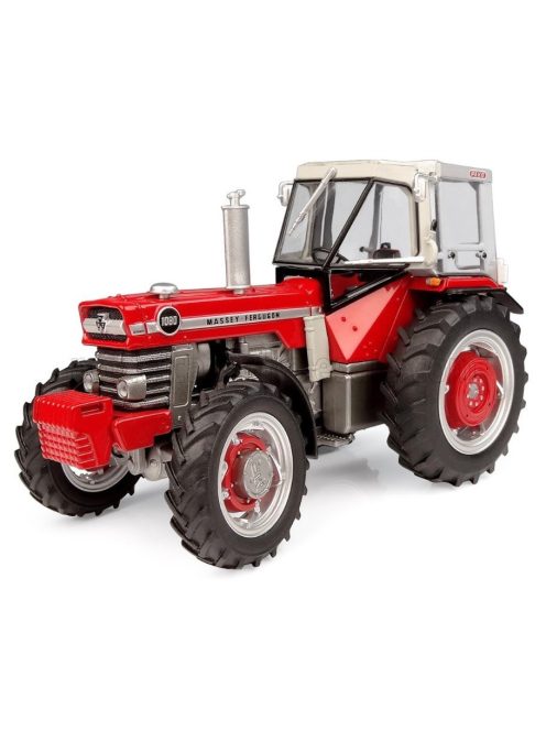 Universal Hobbies - MASSEY FERGUSON MF1080 4WD WITH PEKO CABINE TRACTOR 1969 RED WHITE