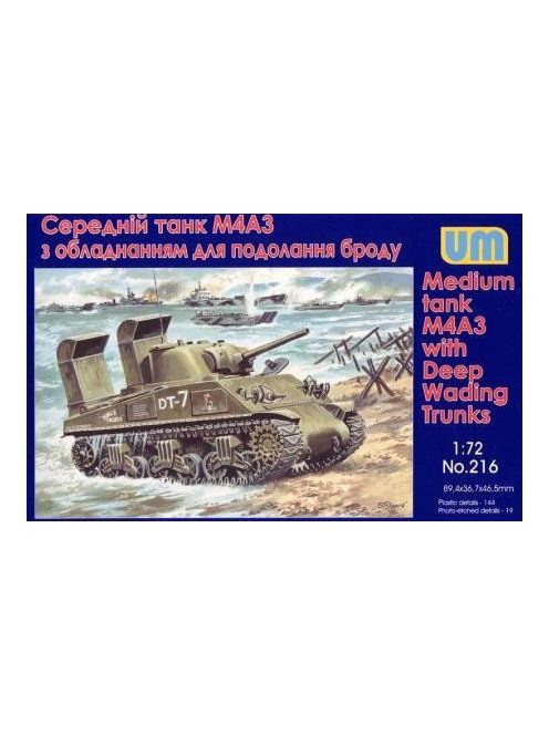 Unimodels - Tank M4A3 with Deep Wading Trunks