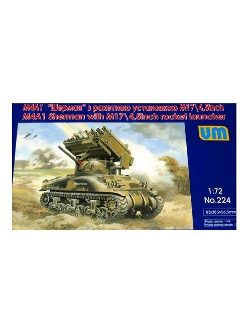 Unimodels - Tank M4A1 w. M17/4,5inch rocket launcher