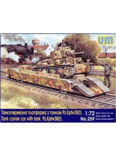 Unimodels - Tank carrier car with Pz.Kpfw. 38(t)