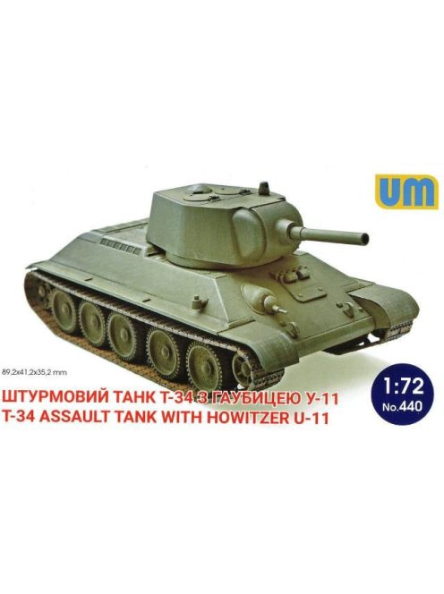 Unimodels - T-34 Assault tank with howitzer U-11