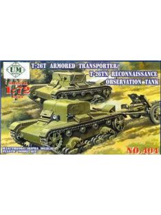   Unimodels - T-26T Armored transporter/T-26TN Reconnaissance observation tank