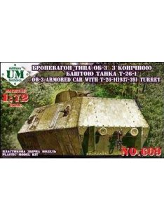 Unimodels - OB-3 Armored carriage with T-26-1 turret