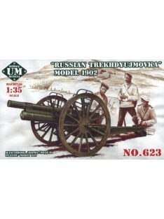 Unimodels - Russian Trekhdyujmovka 3inch gun, 1902