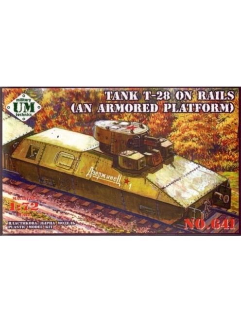 Unimodels - T-28 Tank on rails (armored platform)