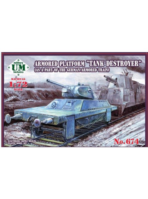 Unimodell - Armored Platform Tank Destroyer (as a part of the german armored train)