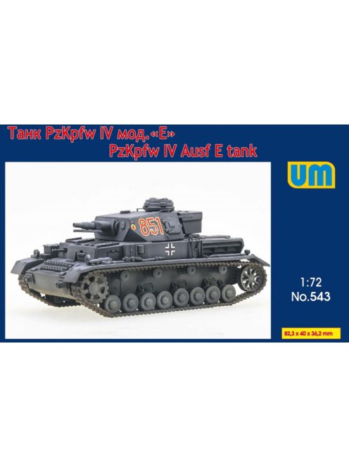 Unimodels - Pz.Kpfw IV Ausf E WWII German tank