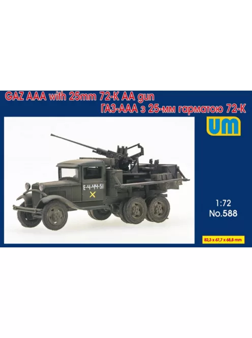 Unimodels - Truck GAZ-AAA with 25mm 72-K AA gun