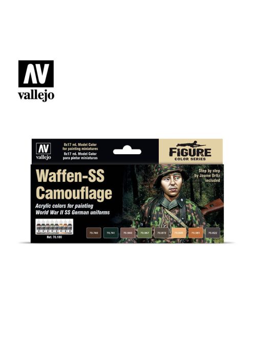 Vallejo - Model Color - Waffen SS Camouflage by Jaume Ortiz Paint set