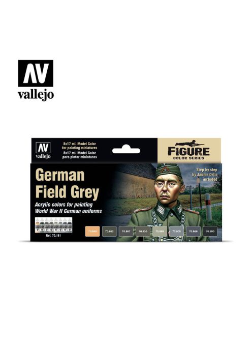 Vallejo - Model Color - German Field Grey Uniform by Jaume Ortiz Paint set