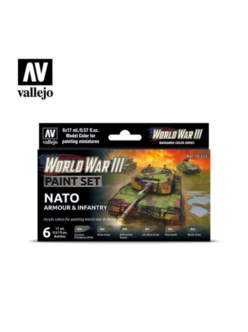 Vallejo - Model Color - NATO Armour & Infantry Paint set