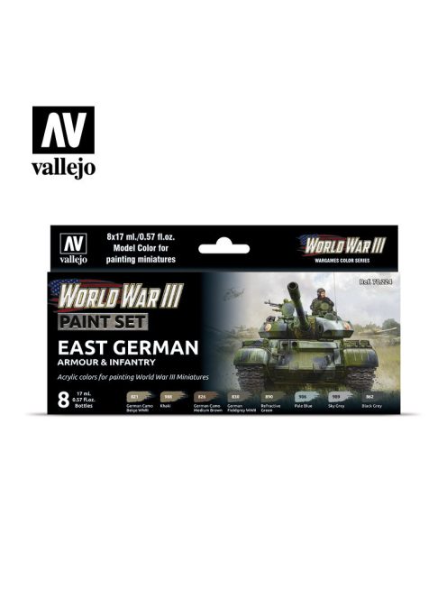 Vallejo - Model Color - East german Armour & Infantry Paint set