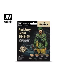   Vallejo - Model Color - Red Army Scout 1943-45 Paint Set by Jaume Ortiz + Alpine Miniature