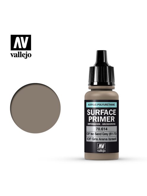 Vallejo - Surface Primer - IDF Israeli Sand Grey 61-73  17 ml.