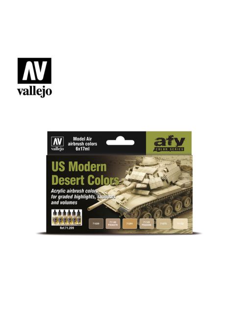 Vallejo - Model Air - US Modern Desert Colors Paint set