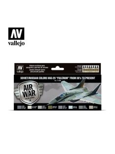   Vallejo - Model Air - Soviet / Russian colors MiG-29 "Fulcrum" from 80's to present Paint set