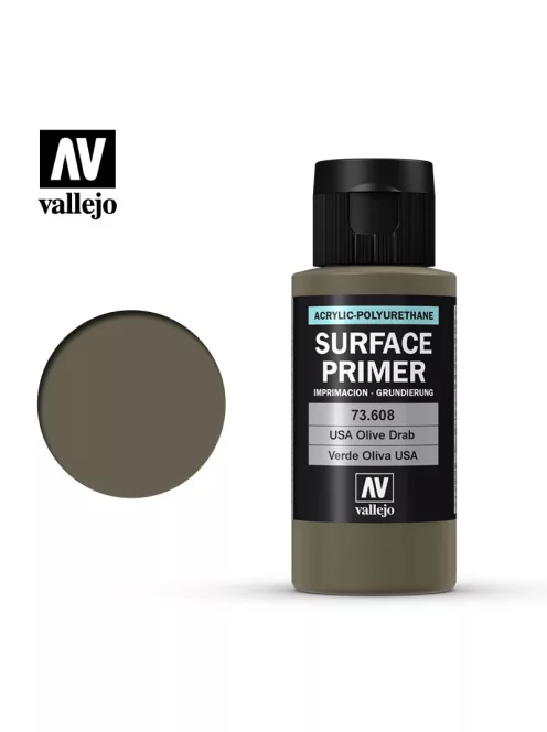 Vallejo - Surface Primer - U.S. Olive Drab 60 ml.