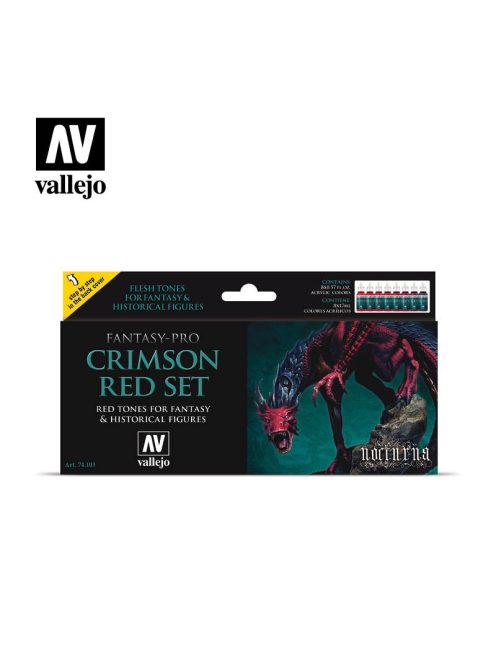Vallejo - Pro Nocturna - Crimson Red Set
