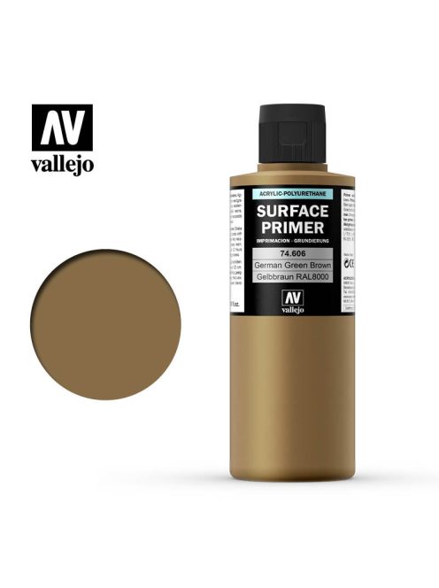 Vallejo - Surface Primer - Ger. Green Brown 200 ml.