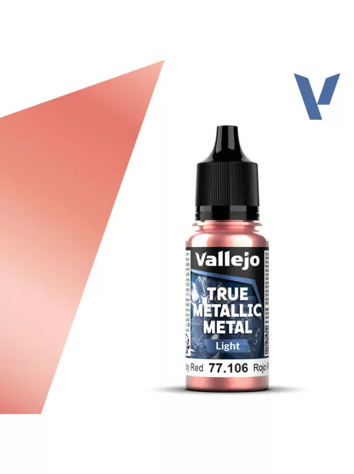 Vallejo - True Metallic Metal Light Ruby Red 18 ml