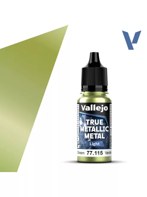 Vallejo - True Metallic Metal Light Amber Green 18 ml