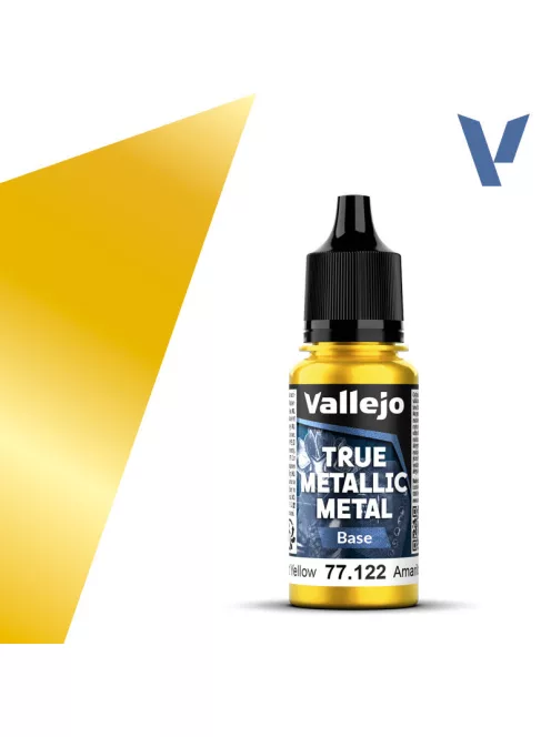 Vallejo - True Metallic Metal Base Radiant Yellow 18 ml