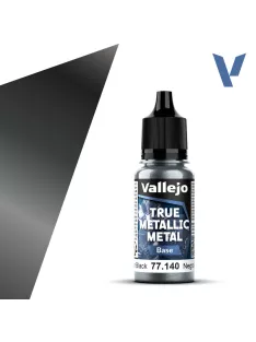 Vallejo - True Metallic Metal Base Obsidian Black 18 ml