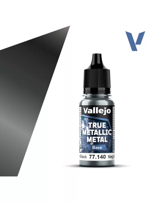 Vallejo - True Metallic Metal Base Obsidian Black 18 ml