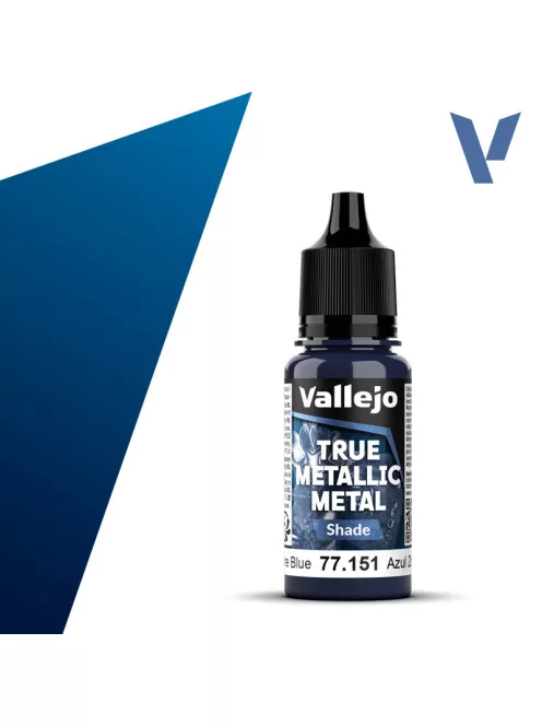 Vallejo - True Metallic Metal Shade Sapphire Blue 18 ml