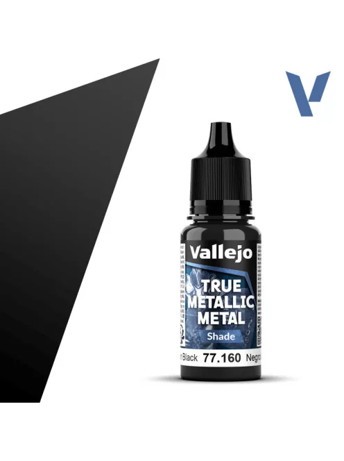 Vallejo - True Metallic Metal Shade Obsidian Black 18 ml