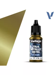 Vallejo - True Metallic Metal Airbrush Greenish Gold 18 ml
