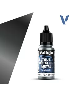 Vallejo - True Metallic Metal Airbrush Obsidian Black 18 ml