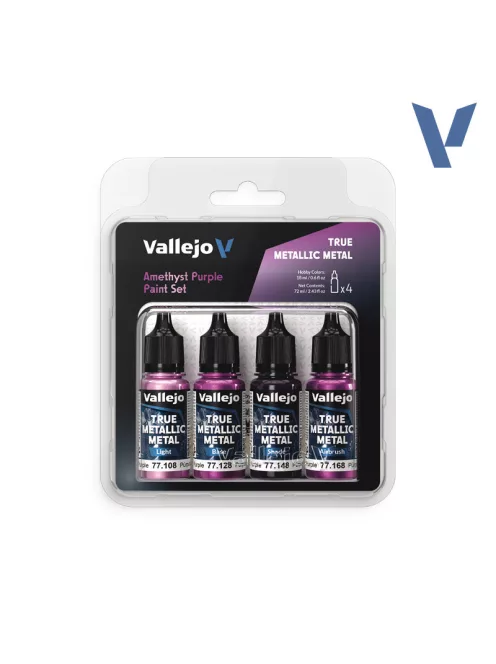 Vallejo - True Metallic Metal Amethyst Purple Paint Set