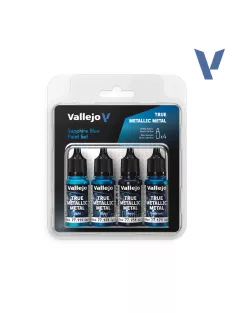 Vallejo - True Metallic Metal Sapphire Blue Paint Set
