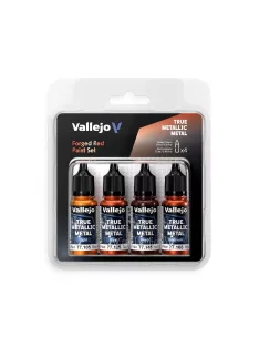 Vallejo - True Metallic Metal: Forged Red Paint Set (4)