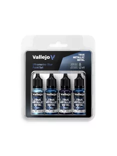   Vallejo - True Metallic Metal: Ultramarine Blue Paint Set (4)