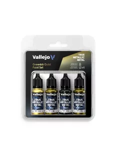 Vallejo - True Metallic Metal: Greenish Gold Paint Set (4)