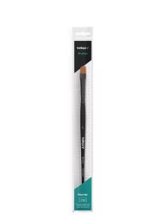 Vallejo - Flat Angled Synthetic Brush Large