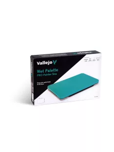   Vallejo - Wet Palette Set (includes: Airtight tray with lid 2 Rehusable hydration sponges 30 Sheets of moisture paper 1 Accesory well palette and elastic band)